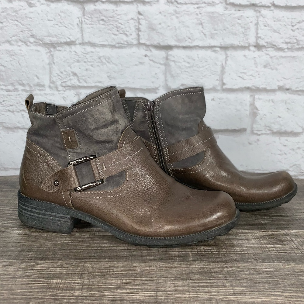 Earth Origins Paris Leather & Suede Boots Size 10M